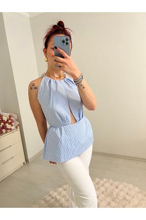 پیراهن آبی زنانه رگولار Üda Boutique - کد 932756070
