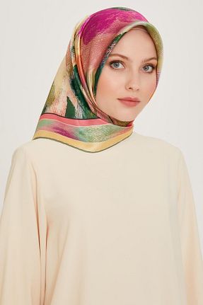 روسری سفید کرپ ساتن ابریشم Armine - کد 859108991