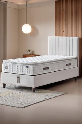 تختخواب جک دار نباتی تکنفره CENNET YATAK - کد 888656919