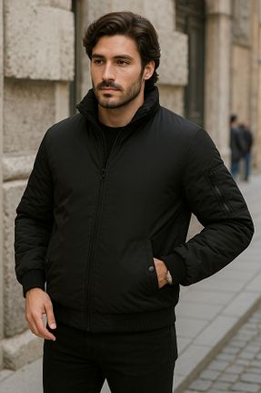 کاپشن مشکی مردانه رگولار Montland - کد 825218137