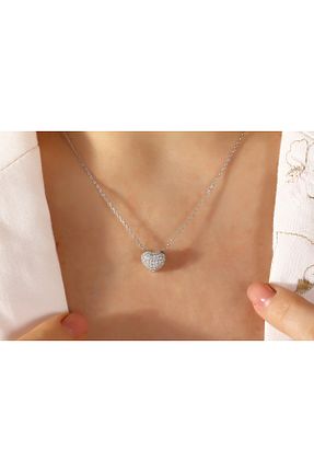 گردنبند نقره طوسی زنانه 925 عیار Vicenza Silver - کد 932767558