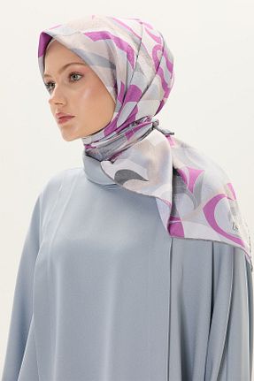 روسری صورتی پلی استر Setrms - کد 932760616