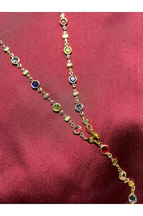 گردنبند جواهر رنگی زنانه Büşra Shine Aksesuar - کد 903040842