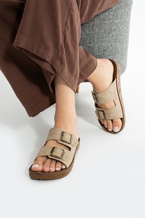 دمپائی زنانه چرم مصنوعی MODA BULVARI - کد 931326199