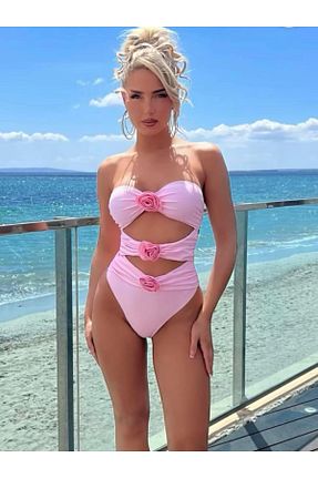 مایوکینی صورتی زنانه رنگی theanemos - کد 933756210