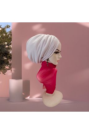 کلاه شنای حجاب سفید Balbaytesettur - کد 932798154