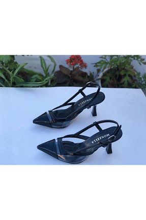کفش مجلسی مشکی زنانه چرم مصنوعی Monzella - کد 932801002
