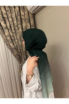 روسری سبز پنبه ای Tk - کد 888608696