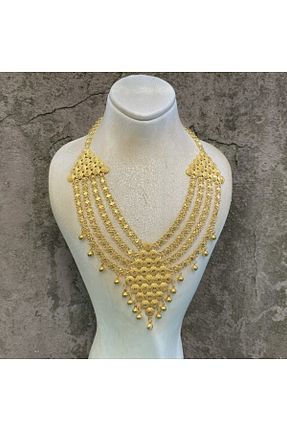 ست طلا زرد زنانه 8 عیار DİLEK KUYUMCULUK - کد 932799631