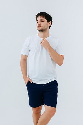 شلوارک و برمودا سرمه ای مردانه رگولار TKT - کد 932807850
