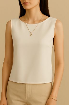 بلوز سفید زنانه ساده Home - کد 932821602