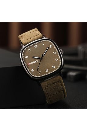 ساعت مچی قهوه ای مردانه 42 میلی متر Synoke - کد 932829279