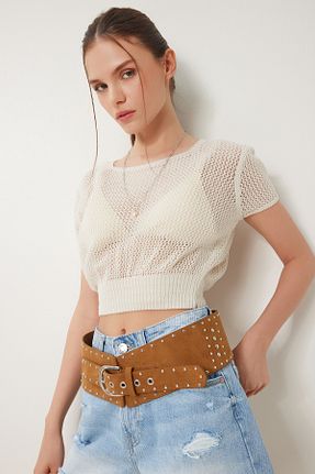 بلوز بژ زنانه Ajurlu Happiness İstanbul - کد 930995325