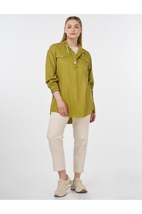 تونیک حجاب خاکی زنانه ویسکون Kayra - کد 931105791