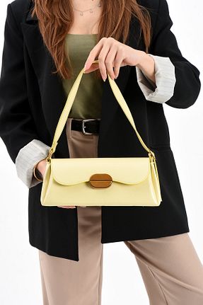کیف دوشی زرد زنانه چرم مصنوعی Berlin bags - کد 931154605