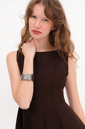 لباس قهوه ای زنانه بافتنی Addax - کد 931120424