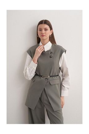 ست بالاتنه و پائین تنه حجاب سبز زنانه رگولار FUSHYA - کد 931129991