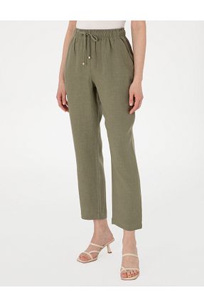شلوار خاکی زنانه کتان Pierre Cardin - کد 931129958