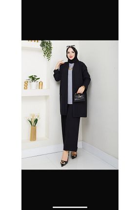 ست بالاتنه و پائین تنه مشکی زنانه AYŞEM - کد 931145598