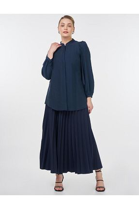 پیراهن حجاب سرمه ای زنانه رگولار Kayra - کد 931146724