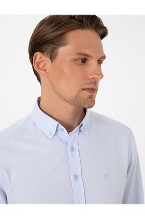 پیراهن آبی مردانه اسلیم فیت Pierre Cardin - کد 931138342