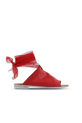 دمپائی قرمز زنانه چرم خالص Bueno Shoes - کد 341532084