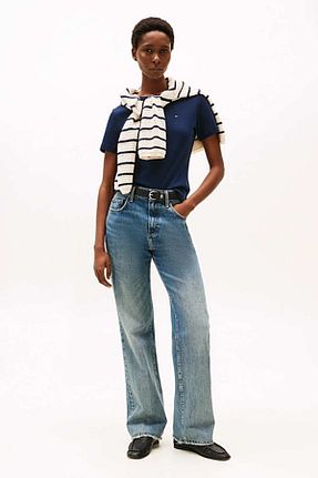 تیشرت سرمه ای زنانه رگولار Tommy Hilfiger - کد 931212500