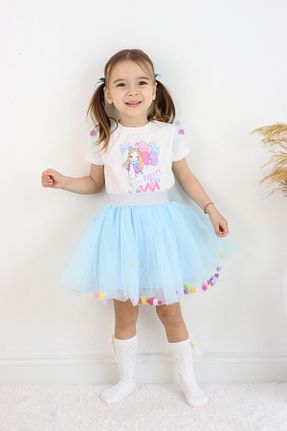 ست بالاتنه و پائین تنه آبی بچه گانه بافت ESİLA KİDS - کد 905384267