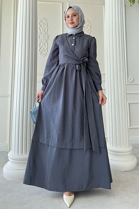 لباس حجاب طوسی زنانه رگولار InStyle - کد 931154876
