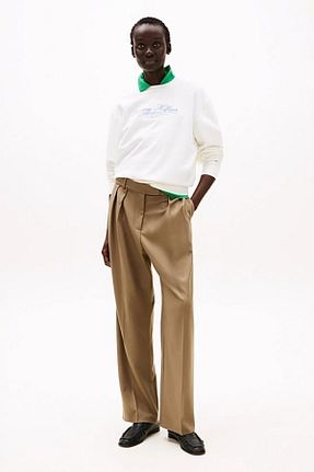سوئیشرت نباتی زنانه رگولار Tommy Hilfiger - کد 931150315