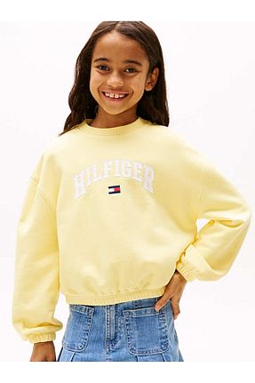 سوئیشرت زرد بچه گانه Slogan Tommy Hilfiger - کد 931216139
