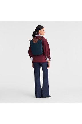 کوله پشتی آبی زنانه پارچه ای Longchamp - کد 931164337