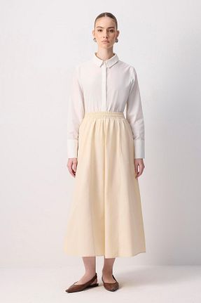 دامن حجاب طوسی زنانه نیمه فیت Touche Prive - کد 931149634