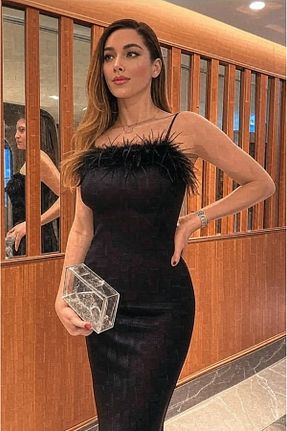 لباس مجلسی و فارغ التحصیلی مشکی زنانه مخلوط پلی آمید ALFUDO Moda Collection - کد 750003900