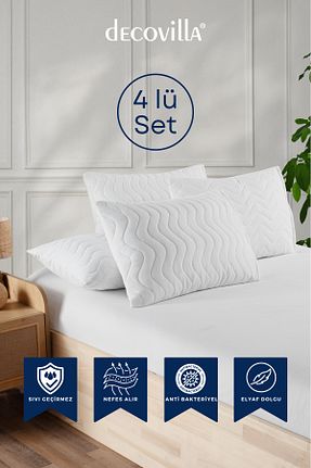 محافظ بالش سفید میکروفیبر Decovilla - کد 931190571