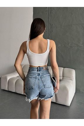 بلوز سفید زنانه ساده Azelya - کد 931173975