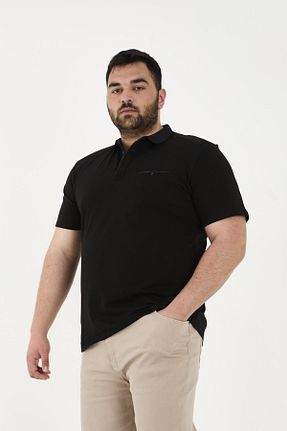 تیشرت سایز بزرگ مشکی مردانه تکی Maccali - کد 931225276