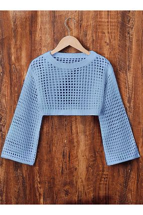 پلیور آبی بچه گانه ساده moda mh - کد 931209619