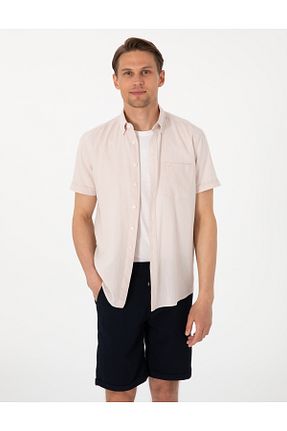 پیراهن بژ مردانه رگولار Pierre Cardin - کد 904701477