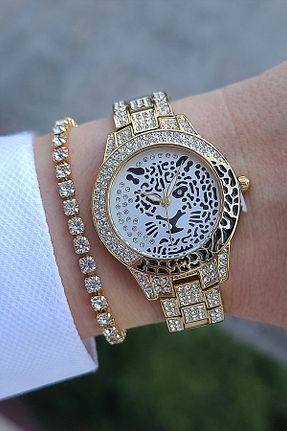 ساعت مچی طلائی زنانه 31-35 میلی متر Daniel Klein - کد 674227284