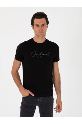 تیشرت مشکی مردانه اسلیم فیت Cacharel - کد 931203876