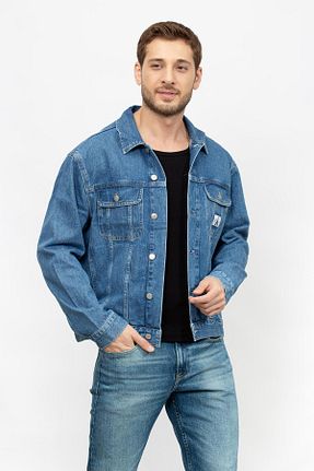 کاپشن آبی مردانه پنبه ای Calvin Klein - کد 852836702
