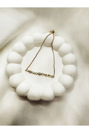 دستبند استیل (فولاد) زرد زنانه استیل ضد زنگ velensa - کد 931205885
