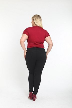 شلوار جین مشکی زنانه پاچه تنگ Lixera - کد 734595695