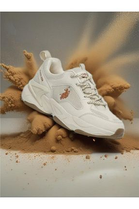کفش اسنیکر بژ زنانه بند دار U.S. Polo Assn. - کد 931224394