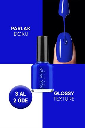 لاک ناخن آبی Alix Avien - کد 87663944