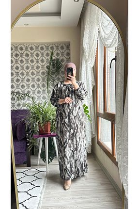 لباس سایز بزرگ رنگی زنانه ویسکون TDYtrendy Giyim - کد 931244691