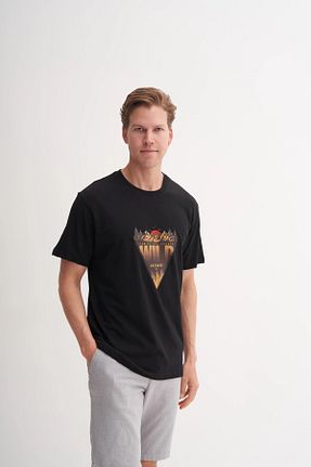 تیشرت آبی مردانه رگولار Cazador - کد 931226005