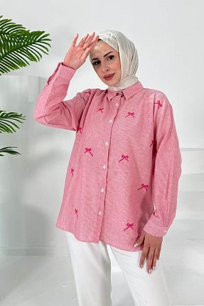 تونیک صورتی زنانه بافتنی TOFİSA - کد 931214584