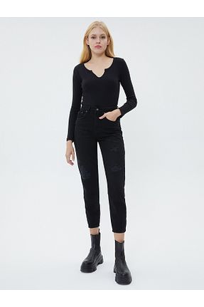 شلوار جین مشکی زنانه پاچه تنگ Loft - کد 57080669